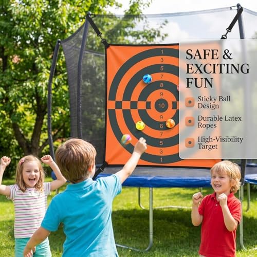 Accessoires de trampoline de cibles de jeu autocollantes extérieures - 4