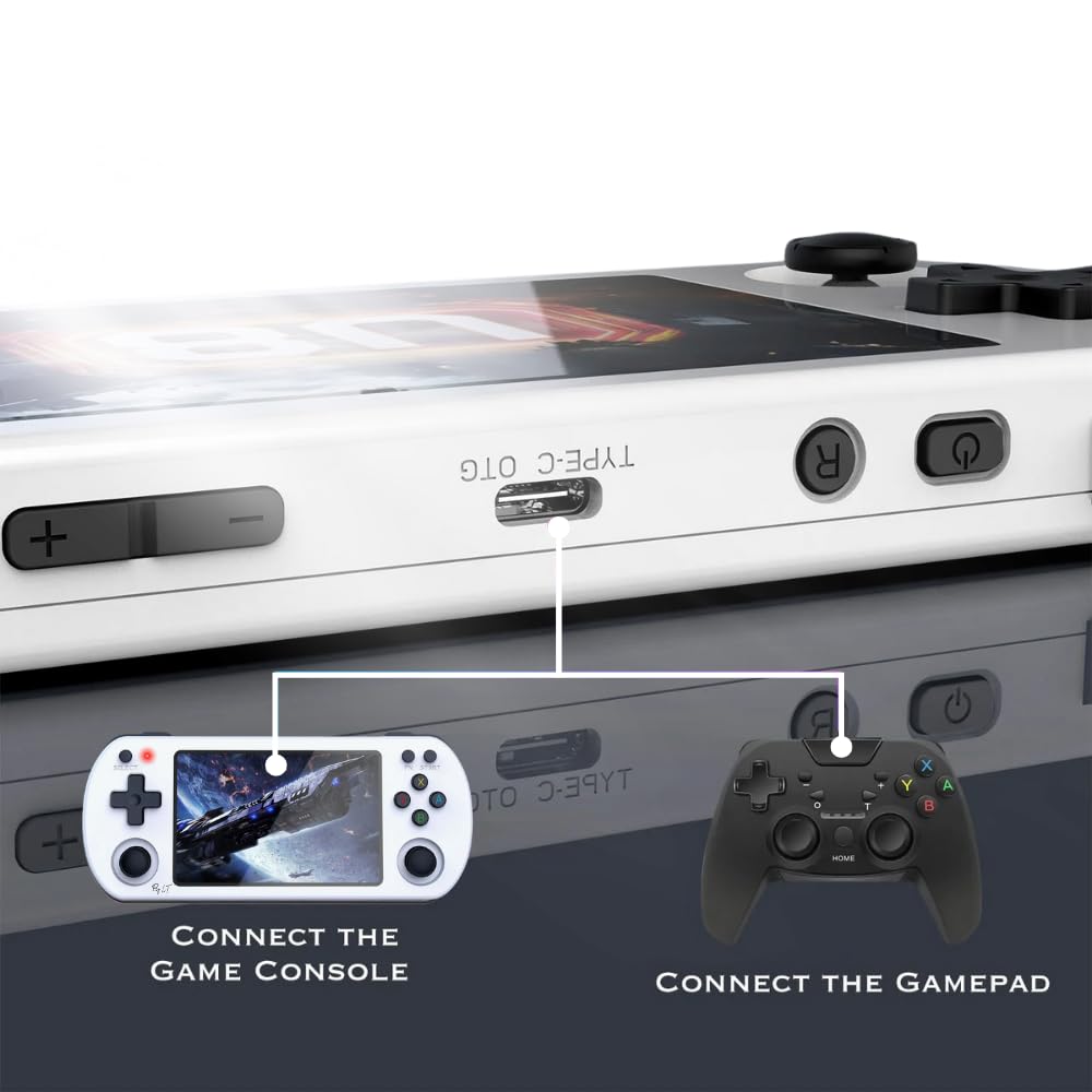 MOLVUS Super Console x King Retro Game Console Ingebouwde 95.000 Games, Plug-Play Video Game Console voor TV, S922X Chip, Ondersteuning 4K HD Output, 2 Draadloze Controllers, Cadeau voor Vriend
