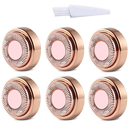 Namzi Facial Hair Remover Replacement Heads,Fit All Hair Remover for Women,Painless Facial Hair Remover Blade with Cleaning Brush,Perfect Touch and Smooth Finishing,18K Gold-Plated