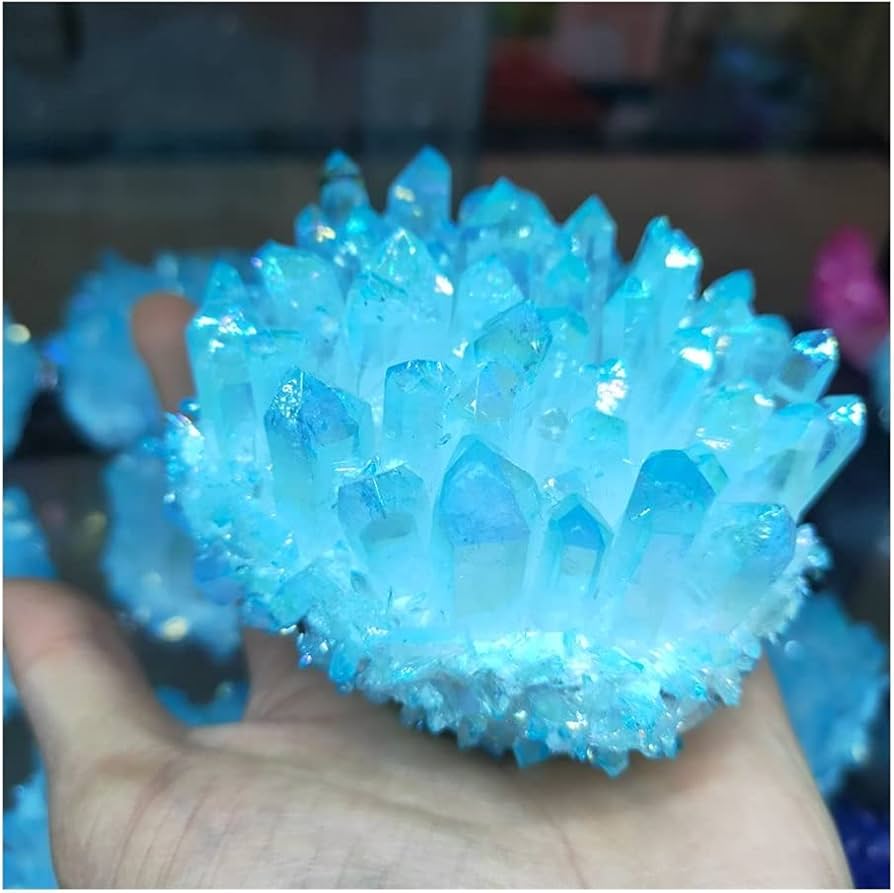とても綺麗なアクアオーラ水晶！ アクアオーラ水晶ポイント - 海福雑貨通販部
