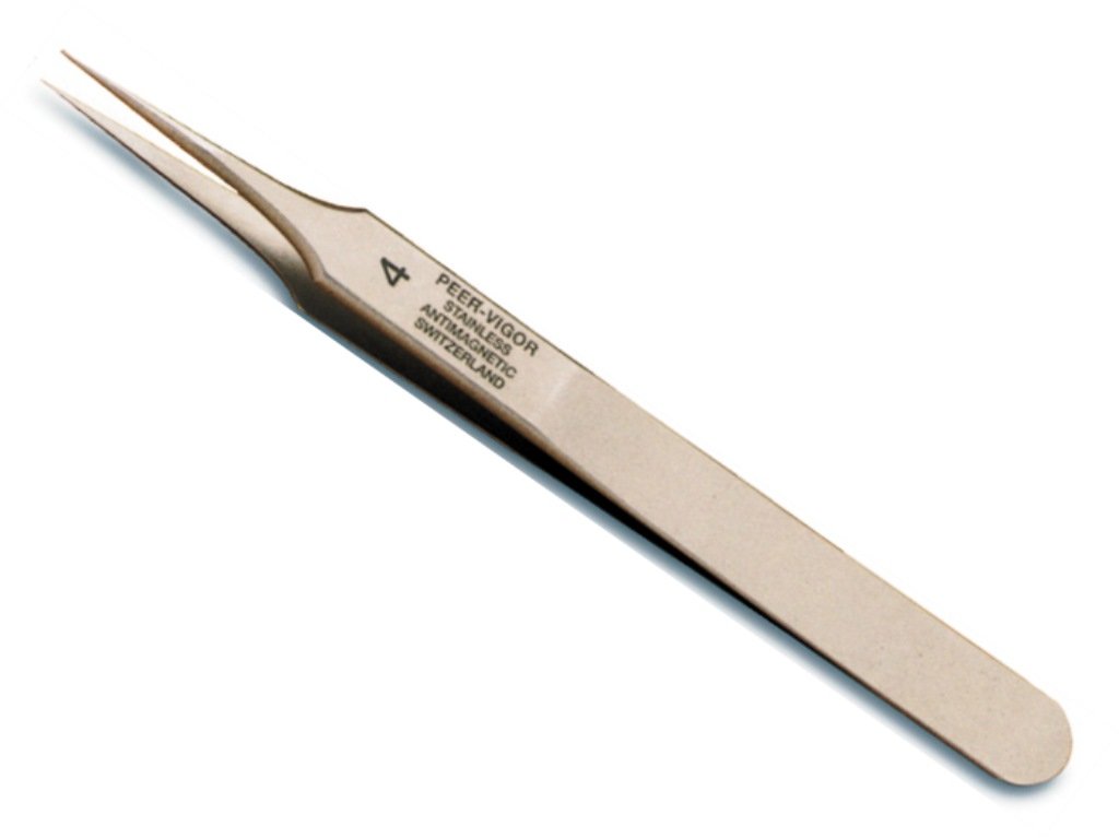 Peer Vigor Tweezer Swiss Stainless Steel #4