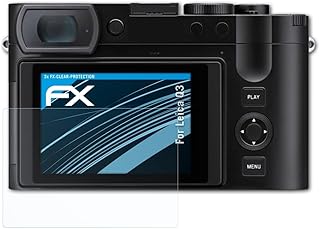 atFoliX Screen Protection Film compatible with Leica Q3 Screen Protector, ultra-clear FX Protective Film (3X)