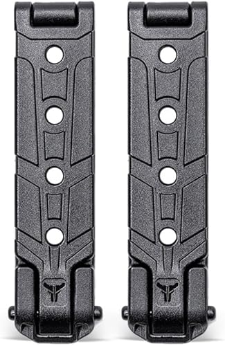 Molle-Lok de 3 pulgadas (par con accesorios de montaje) - Molle-Lok Clip de fijación para chalecos, mochilas, fundas, bolsas Mag, TASER y más -