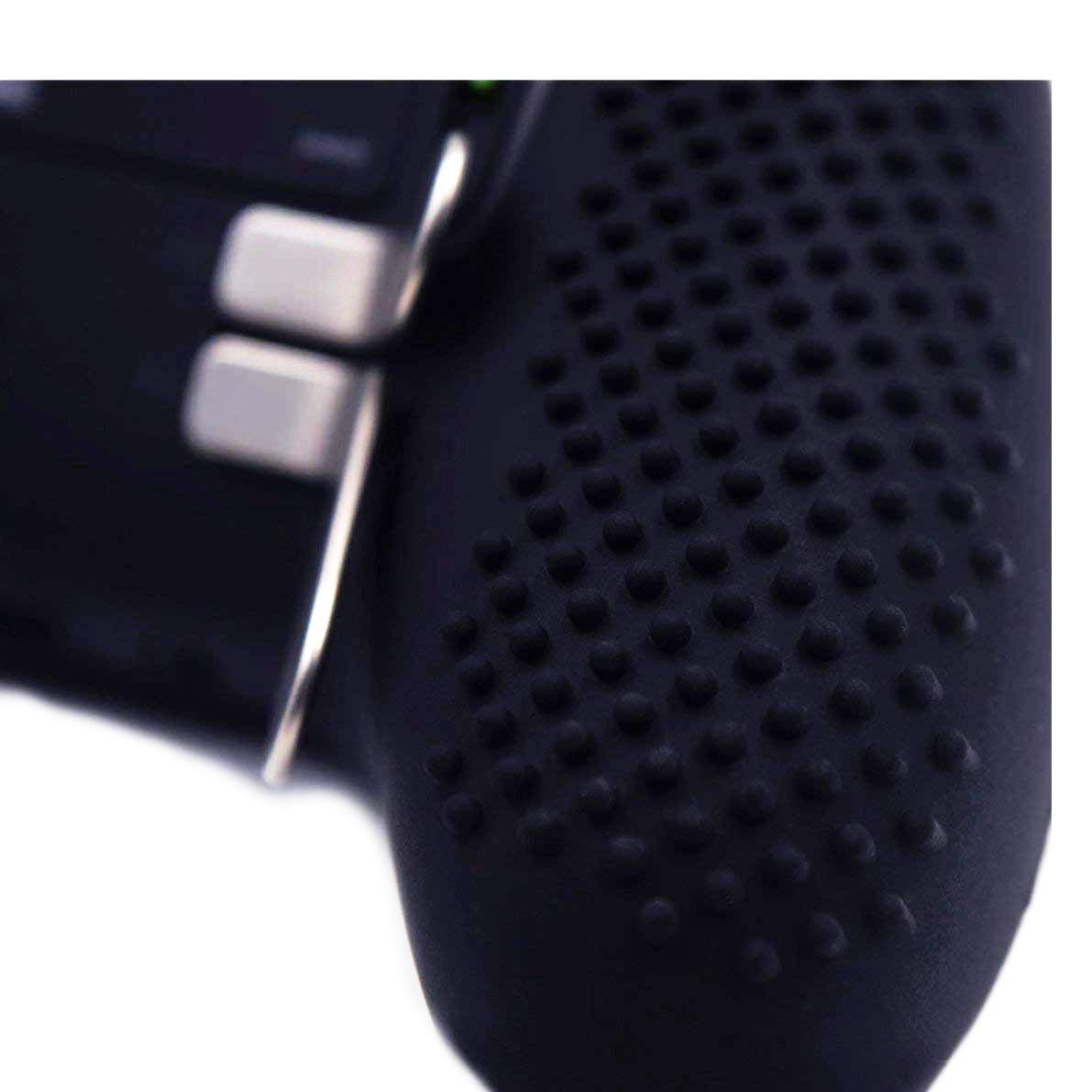 Taifond Anti-Slip Silicone Controller Cover Protective Skins for Microsoft Xbox One Elite Controller with Two Thumb Grip Caps (Black)
