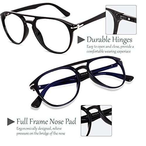 Image of Legend Eyewear Money Heist Professor Eyeglass ARC Glass Blue Light Blocking Coating Glasses for Men Women Retro Aviator Computer Eyewear Acetate Italic Frame
