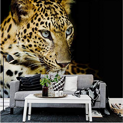 Clhhsy Cheetah Tv Background Wall Modern Minimalist Living Room Sofa Wall Custom Large Mural Wallpaper-450X300Cm #TOP1