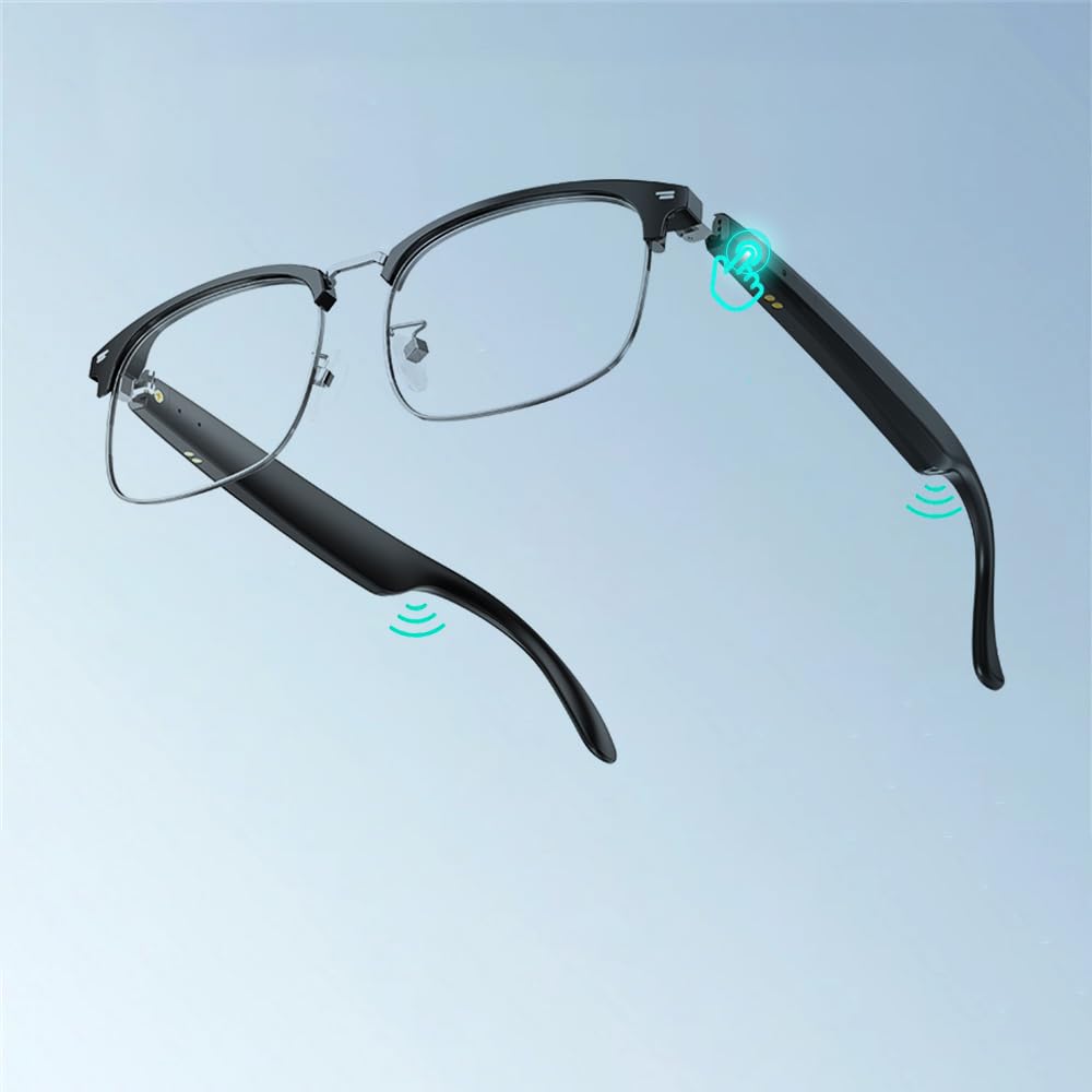 Ai Translator Glasses Translator Smart Bluetooth Glasses Supports 144 Languages Online Translation Magnetic Charging Remote Shooting Open Ear