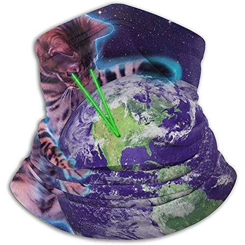 Preisvergleich Produktbild air kong Nackenwärmer Nackenwärmer Sturmhauben Space Cat Mit Augenlaser Winddichte Maske Kopfbedeckung Kopftuch Multifunktions-Kopftuch