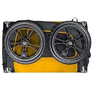   Retrospec-Rover-Waggin-Pet-Bike-Trailer-Small-Medium-Sized-Dogs-Bicycle-Carrier-Foldable-Frame-with-16-Inch-Wheels-Non-Slip-Floor-Internal-Leash