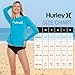 Hurley Rash Guard for Women, Womens Rash Guard Long Sleeve Shirts, Rashguard Swim Shirt Women UPF 50+ SPF & UV Protection Turquoise