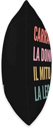 Miniatura 2 de Disegni Di Nomi Italiani Divertenti Per Carra Funny Italian First Name Design-Carra Throw Pillow 16x16 Multicolor