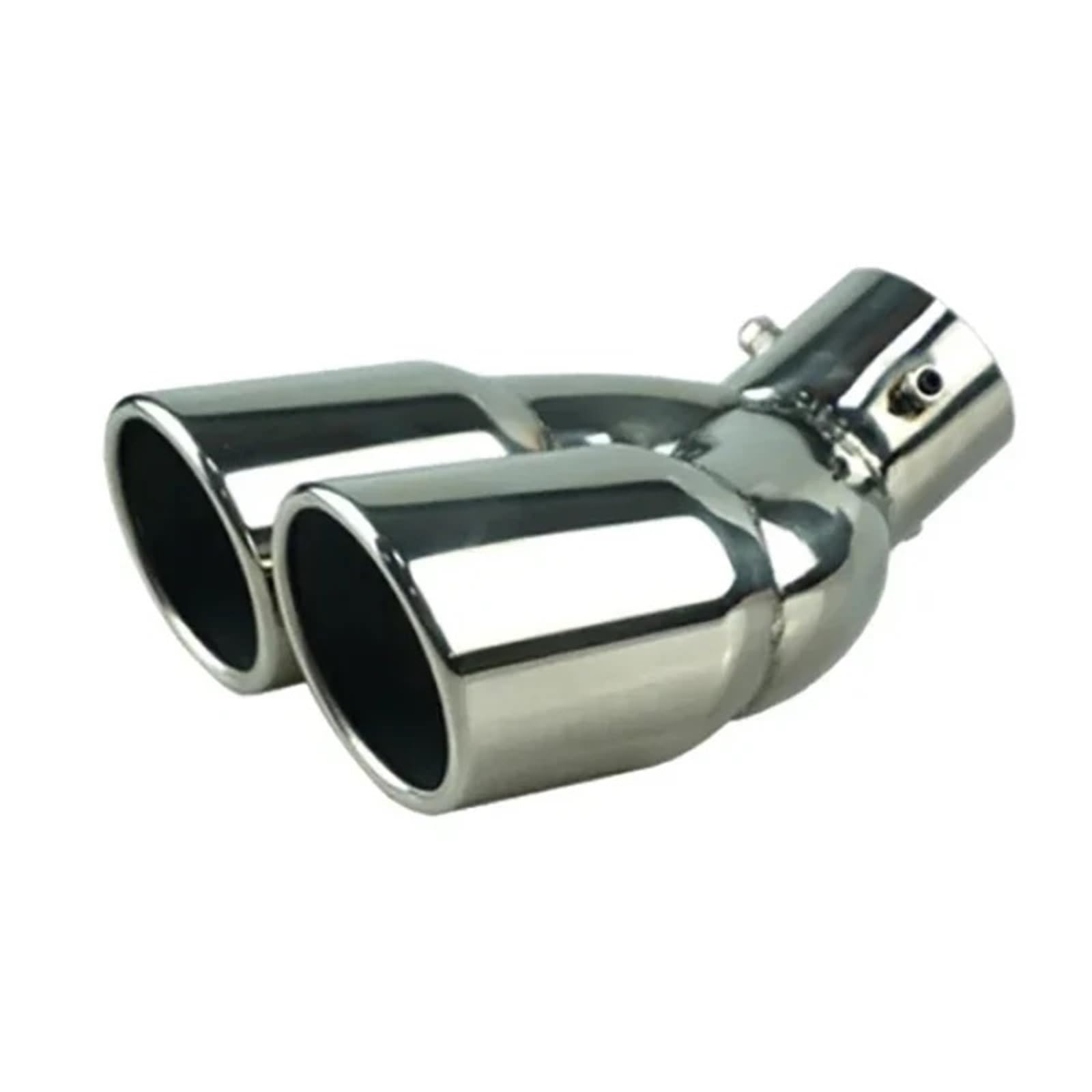 Pasuje do Hyundai ix35 pasuje Kia końcówka rury wydechowej podwójny wylot tłumika rura wydechowa uniwersalny układ wydechowy dysza samochodowego Tłumik do auta(58mm Silver Straight)