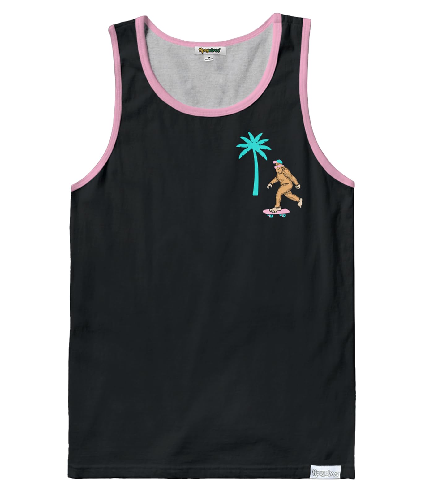 Tipsy Elves Summer Tank Tops for Men - Bright and Colorful Sleeveless Tees - Graphic Beach Muscle Shirts