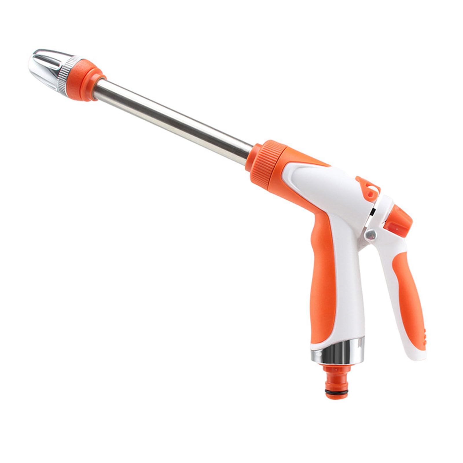 Orange Generic Pressure Washer Extension Pole Wirth Eva Handle Nozzle Car Wash Foam Sprayer Multifunctional Washing Water Gun For Garden Courtyard Home