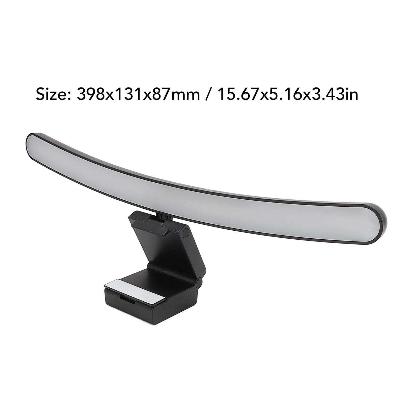 Barre Lumineuse D'ordinateur Réglable RVB à intensité Variable pour les Jeux et L'usage Domestique, Noire, Alimentée par USB, 15,67 X 5,16 X 3,43 Pouces