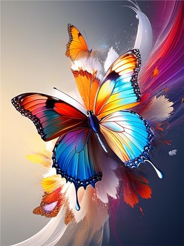 Diamond painting paysage papillon pour sublimer la decoration chambre en famille