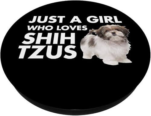 Miniatura 2 de Just a Girl Who Loves Shih Tzus PopSockets PopGrip intercambiable