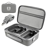 Focenat Tasche Kompatibel mit DJI Neo 2, PU Tragetasche Case mit Schultergurt, Leichte Schutztasche Aufbewahrung für Fly More Combo Zubehör, Spritzwasserschutz, Doppelte Reißverschlüsse