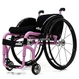 ZJN-JN Silla de Ruedas Mejor Precio Ligero Deporte Silla de Ruedas Blanco, Color Rosa (Color : Pink)