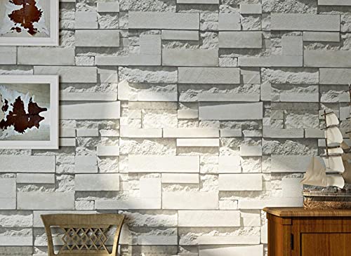 Papier peint intissé brique 3D pour rénover facilement un mur abîmé