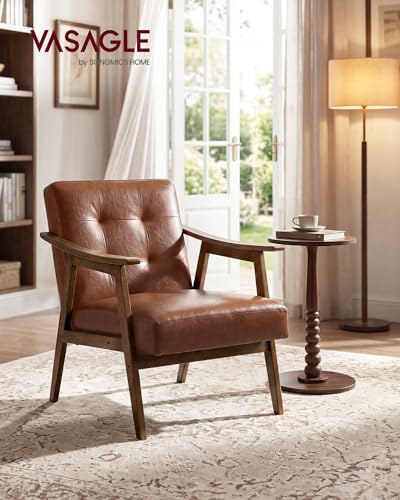 VASAGLE PU Leather Button Tufted Chair