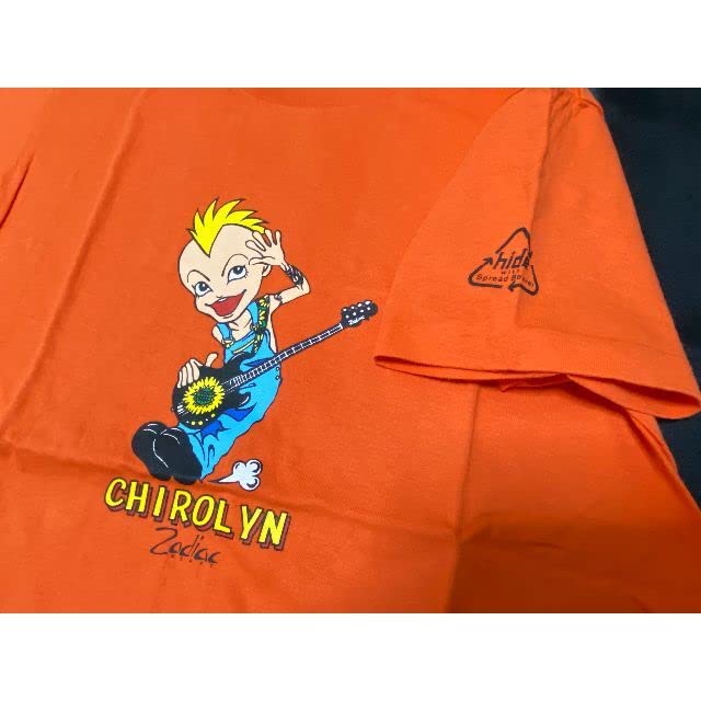 【古着】アメリカ古着CHIROLYN キャラクター Tシャツ オレンジ 古着】アメリカ古着CHIROLYN キャラクターTシャツ オレンジ