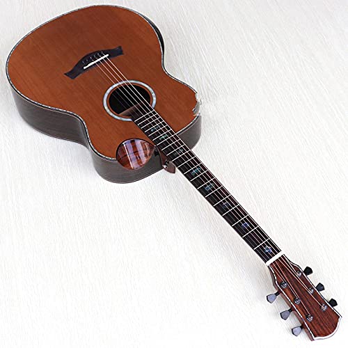 KEPOHK Guitare acoustique électrique professionnelle de haut niveau en bois de cèdre rouge solide de 40 pouces avec coin… - Les Beatles, Paul McCartney, John Lennon, RIngo Starr, George Harrison KEPOHK Guitare acoustique électrique professionnelle de haut niveau en bois de cèdre rouge solide de 40 pouces avec coin…