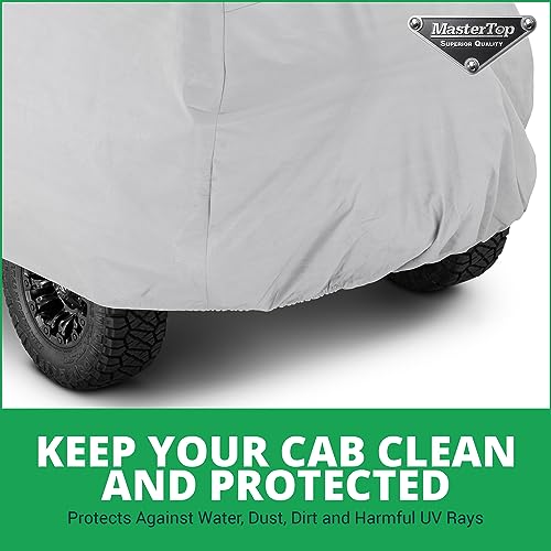 Image of MasterTop 5-Layer Full Car Cover - Fits Ford Bronco 2020-2023 - Bronco Sport Car Accessories Ford Bronco Cover Truck Cover Exterior Covers Vehicle Cover - Installs Over Factory Top - Weatherproof