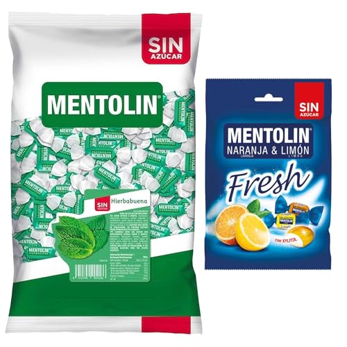 Mentolín caramelos garganta hierbabuena s/a bolsa 1kg y de regalo fresh s/a bolsa 100g