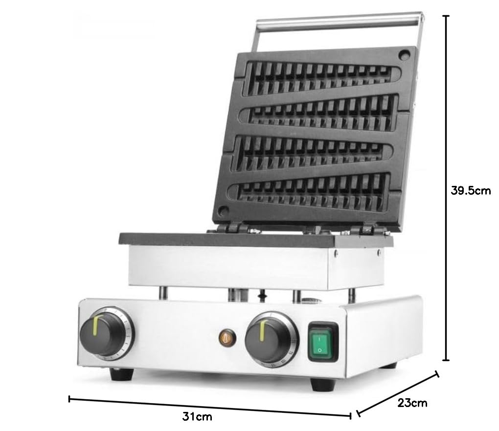 HENDI Macchina per waffle da passeggio, 50/220˚C, 230V/1750W, 310x395x(H)230mm