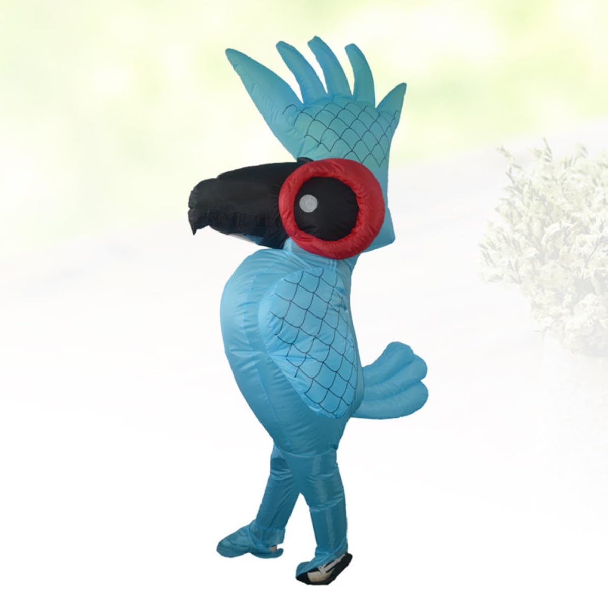 BESPORTBLE Costume Gonfiabile Pappagallo Blu in Poliestere, per Festa