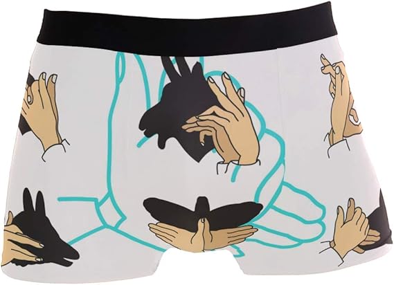 Amazon ボクサーパンツ メンズ えいぎ 手 影 下着 男性用 アンダーウェア ボクサーブリーフ 男性用 インナー 吸水速乾 フィット 柔らかい 通気性 デザイン 耐久性 ボクサー 通販