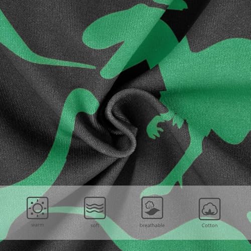 Cute Dinosaurs Green Black Little Girl Panties Toddler Underwear Custom Cotton Florals Kids Undies Briefs 2t3