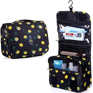 LAKIBOLE Toiletry Bag Multifunction Cosmetic Bag Portable Makeup Pouch Waterproof Travel Hanging Organizer Bag for Women…