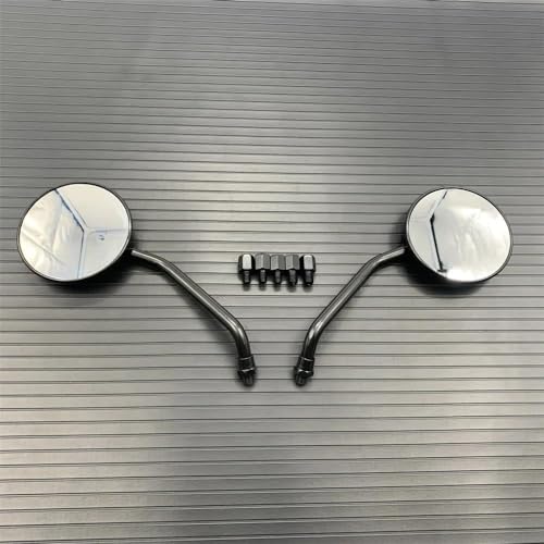 Retrovisores de moto redondos negros CNC para CB400 tuning 2