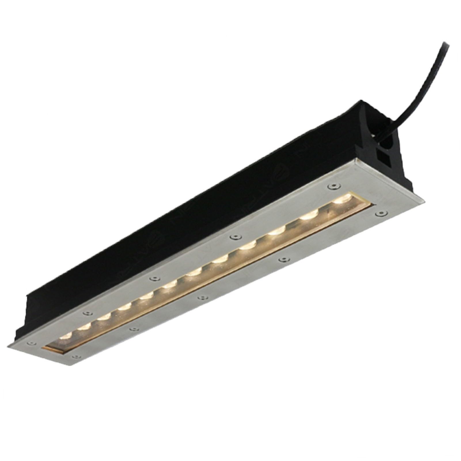 THEGA Luces LED De Paisaje para Suelo - Lámpara Empotrada Rectangular para Exteriores, Foco Empotrable Impermeable IP65, Foco LED De Tira Larga CA 85-265 V, para Terrazas(Red,18W)