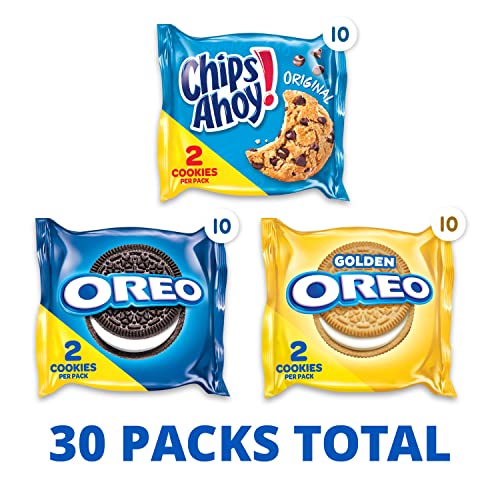 image for Nabisco Sweet Treats Cookie Variety Pack OREO, OREO Golden & CHIPS AHO