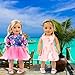 ebuddy 10 Set 18 Inch Doll Clothes - Fashion Outfit Fit for 18 inch Girl Doll (Only Clothesl)