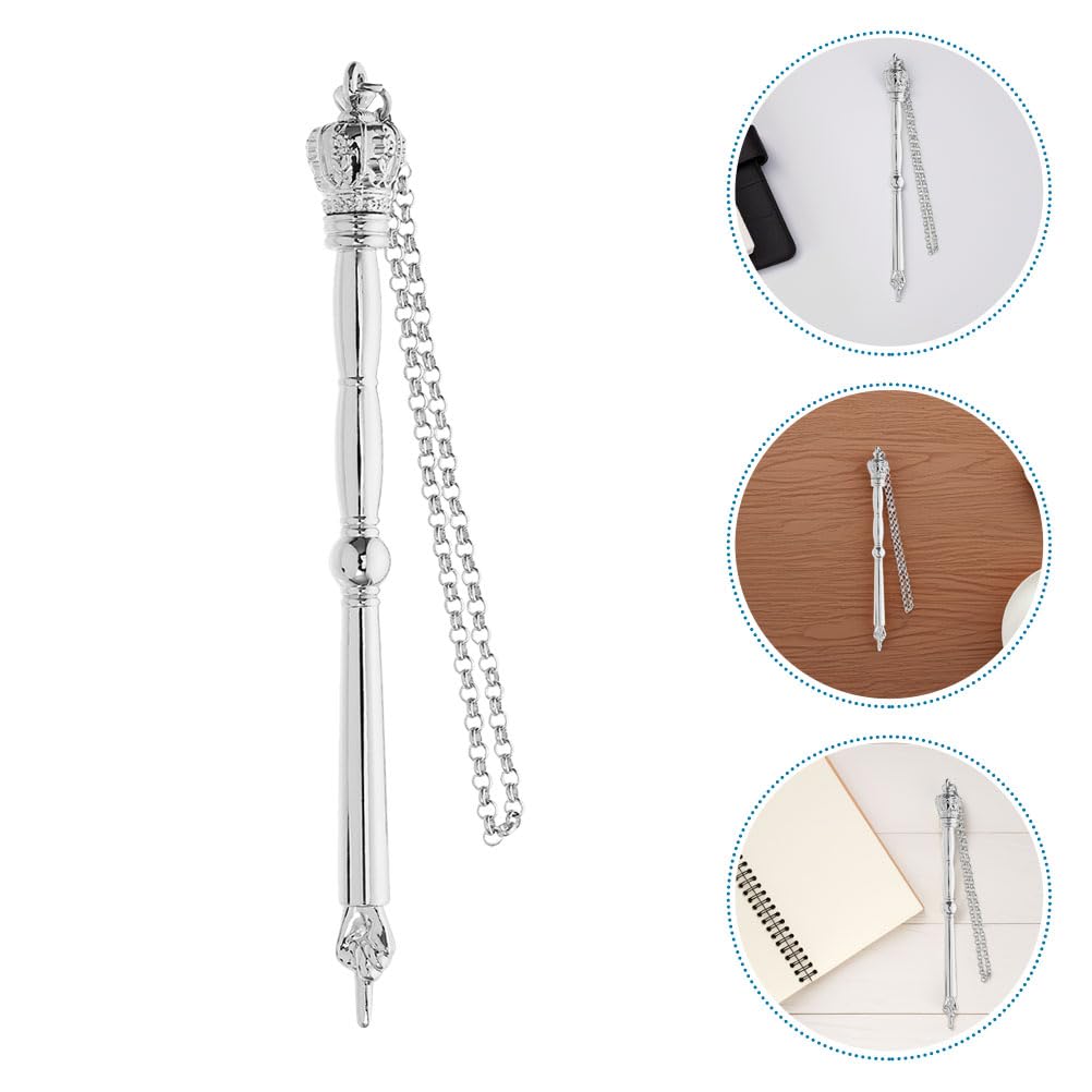LOGOFUN Jewish Bible Reading Pointer Tool Metal Finger Torah with Head for Religious Wedding Holiday Party Supply - 17cm Silver