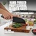WatchFire Hand Forged Professional Cleaver Knife - 7CR17MOV Stainless Steel, 12.25