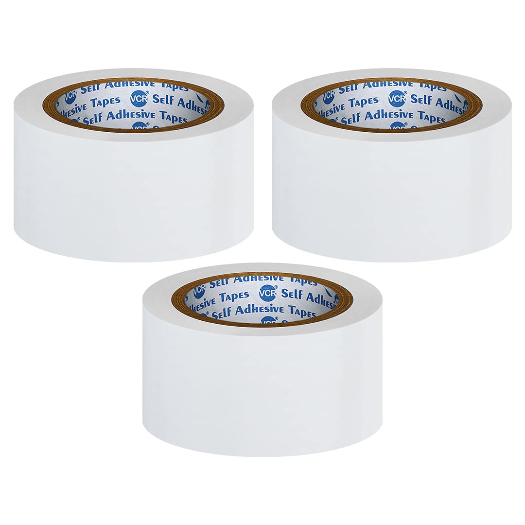VCR White Floor Marking Tape - 18 Meters in Length 48mm / 02" Width - 3 Rolls Per Pack - Waterproof Social Distancing lane Marking Tape for Safety, Hazard and Caution Warnings (B07RXRVR1V) Amazon Price History, Amazon Price Tracker
