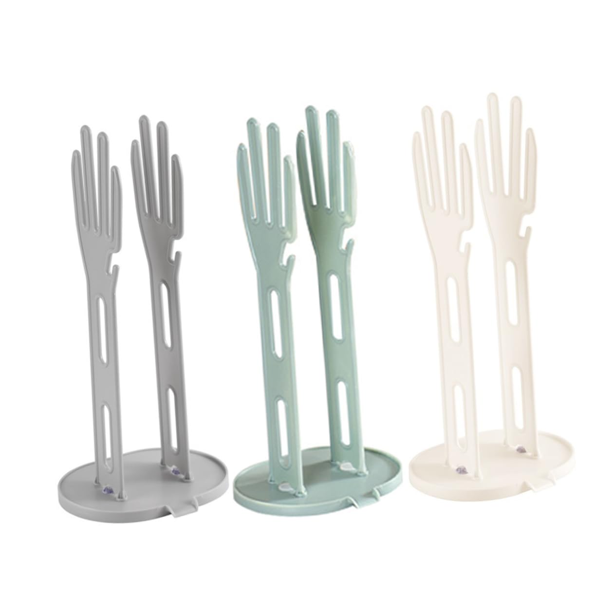 CONGARTENO 3pcs Kitchen Glove Dryer Rack Cleaning Glove Hanger Organizer Dishcloth Hanger Dish Holder Stand Wall-mounted Drying Stand for Home Restaurant