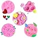 NAMIS 5pcs Moules en Silicone Fondant 3D Rose, Mini Fleur Roses Fleur de Marguerite gâteau Fondant Moules, Bonbons Muffin Gelée Chocolat Moules, Moules à Gâteau pour Jelly Sucre Candy Chocolat