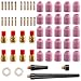 Alffun 58 PCS TIG Welding Torch Kit 040"~1/8" Gas Lens Setup WP-9/20/25