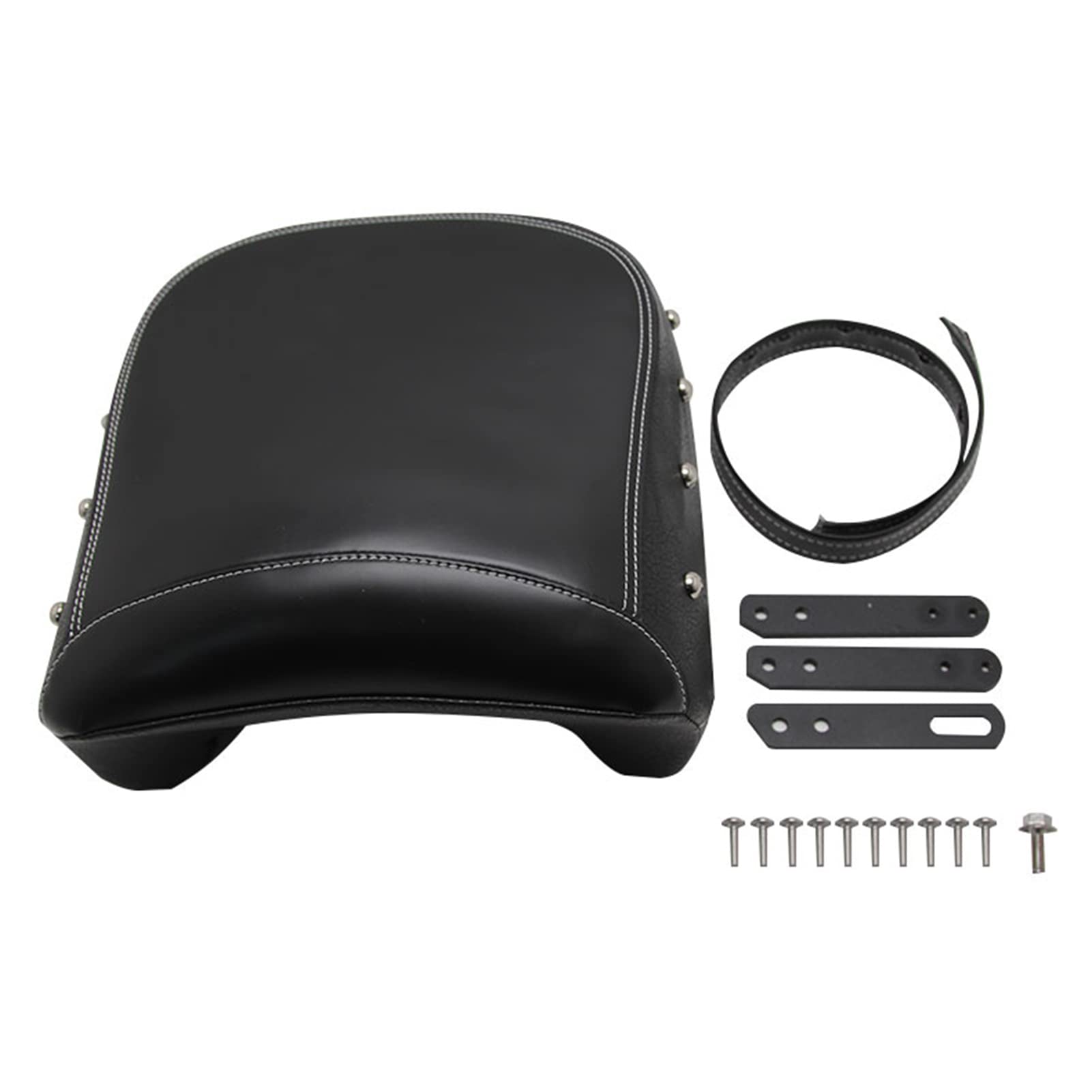Rear Passenger Seat, Leather Solo Pillion Pad For Indian Chief