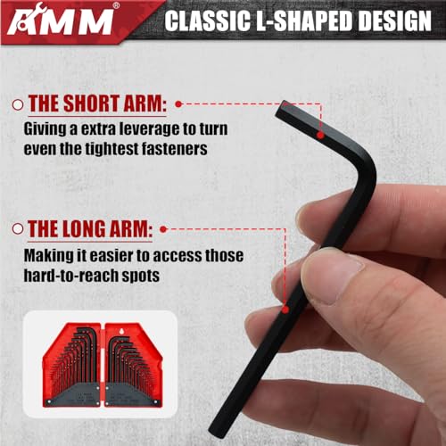 AMM 31-Piece Hex Key Wrench Set