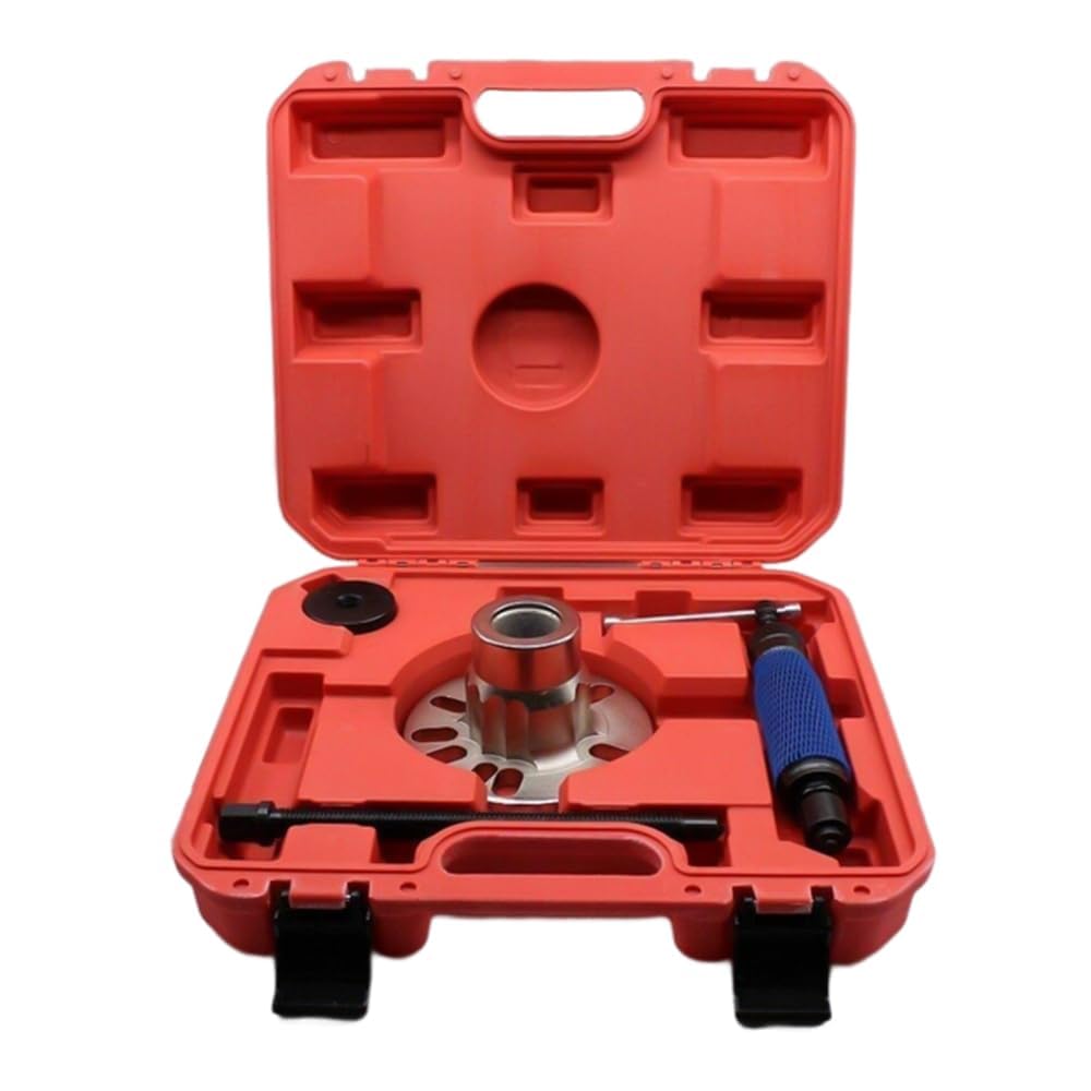 10T Hydraulischer Ausdrücker-Satz für Antriebswellen, Hydraulik Radnaben Abzieher Antriebswellen Ausdrücker Werkzeug (Rot)