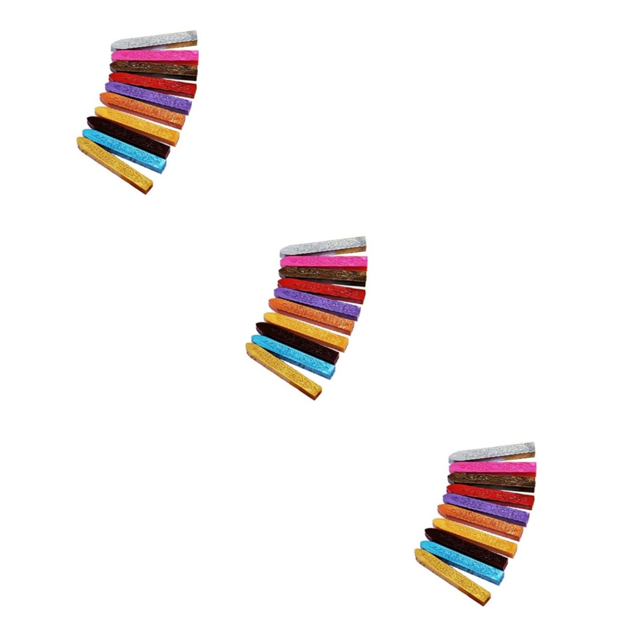 STOBOK 3stücke Farben Antike Geschnitzte Wachssticks Für Retro Vintage Siegelstempel Teiliges Stabil Docht Zum Versiegeln Von Briefen Und Flaschen
