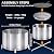 HGD 27.5" Smokeless Firepit with Stand & Grill Rack, Large Stainless Steel Wood Burning Fire Pit for Friends & Family Gatherings, Secondary Combustion Outdoor Patio Stove for Garden BBQ & Bonfire