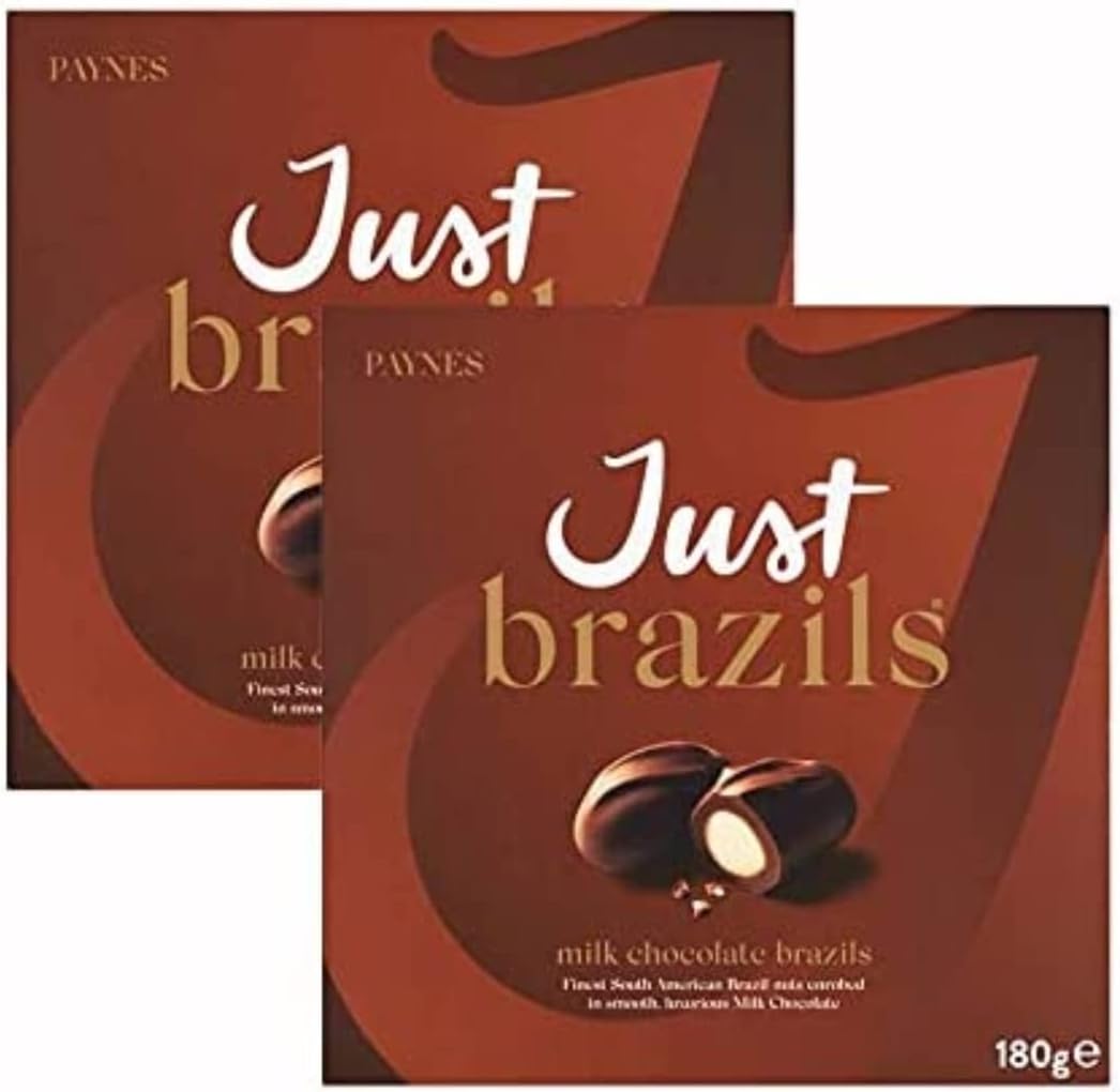 2 x Paynes Just Brazil Nuts Milk Chocolate Amazon.co.uk Grocery